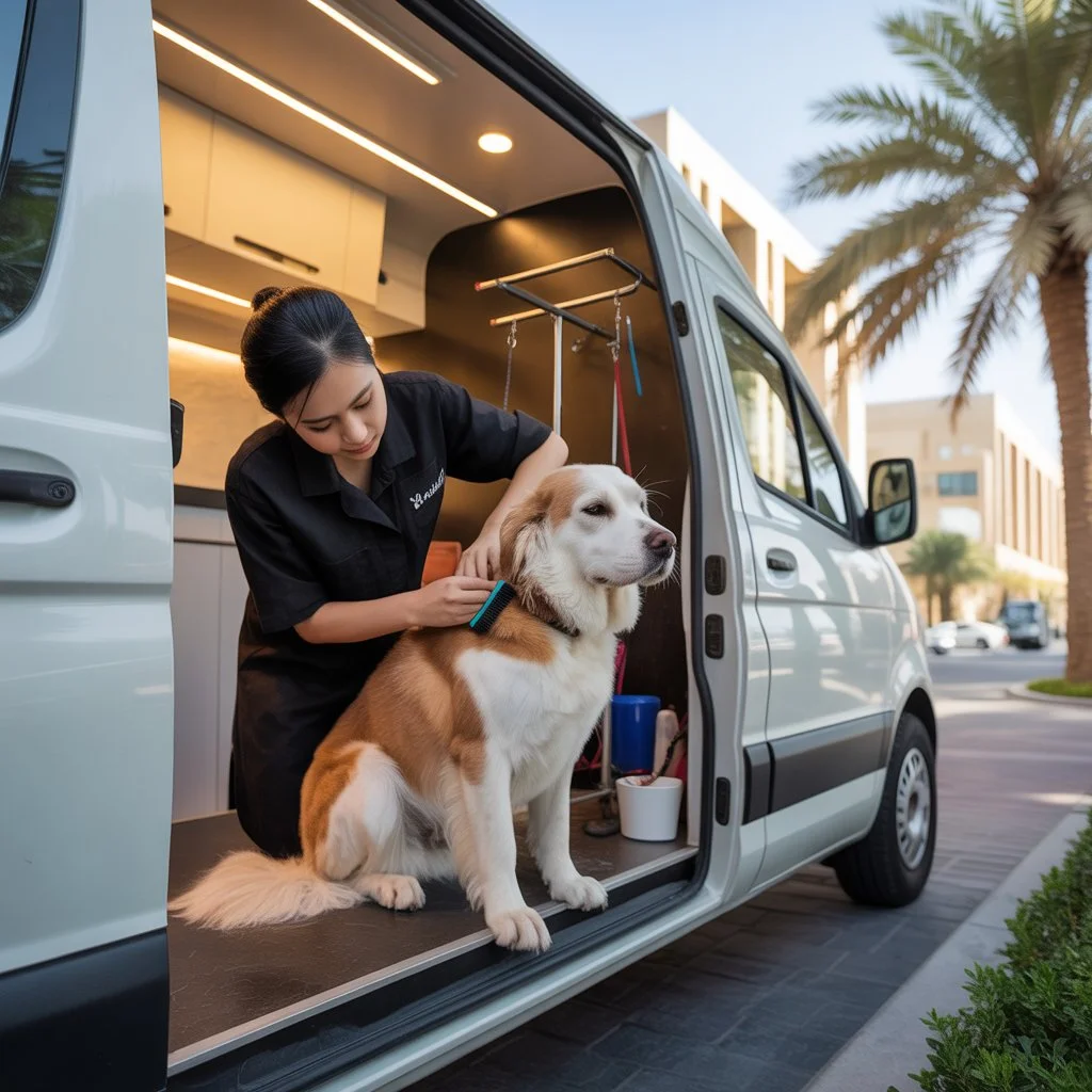 Mobile Pet Grooming in Abu Dhabi